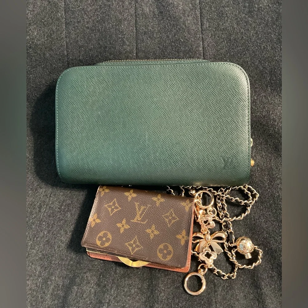 ✅LV CLUTCH+KISSLOCK WALLET AUTHENTIC DEAL LOUIS VUITTON - Picture 4 of 14